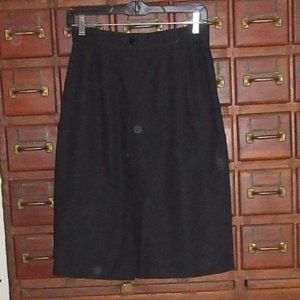 Black Lined Pencil Skirt SAG HARBOR W26 L24